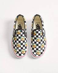 Valentino Garavani And Vans Slip-On Trainer In Fabric With Le Chat De La Maison Print And VLogo Checkerboard Print