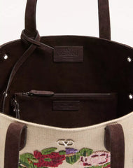 Valentino Garavani NellcÃ´te Embroidered Medium Shopping Bag