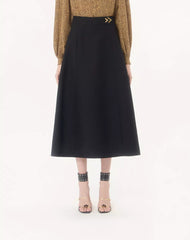 Crepe Couture Midi Skirt
