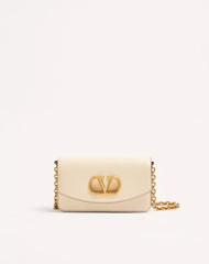 Valentino Garavani Vain Clutch Bag In Shiny Calfskin