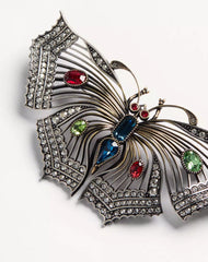 Vouloirvoler Brooch In Metal And Crystals