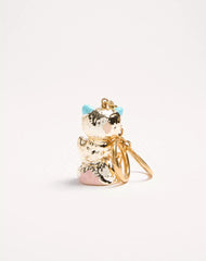 Valentino Garavani Le Chat De La Maison Nylon Bag Charm With Key Ring