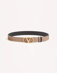 VLogo Signature Reversible Shiny Calfskin Belt - 30Mm / 1.2 In.