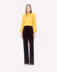 VLogo Striped Jacquard Top