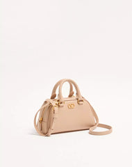 Mini VLogo Signature Bowling Bag In Grainy Calfskin