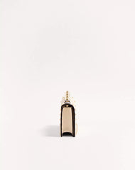 Rockstud Wallet With Chain In Grainy Calfskin