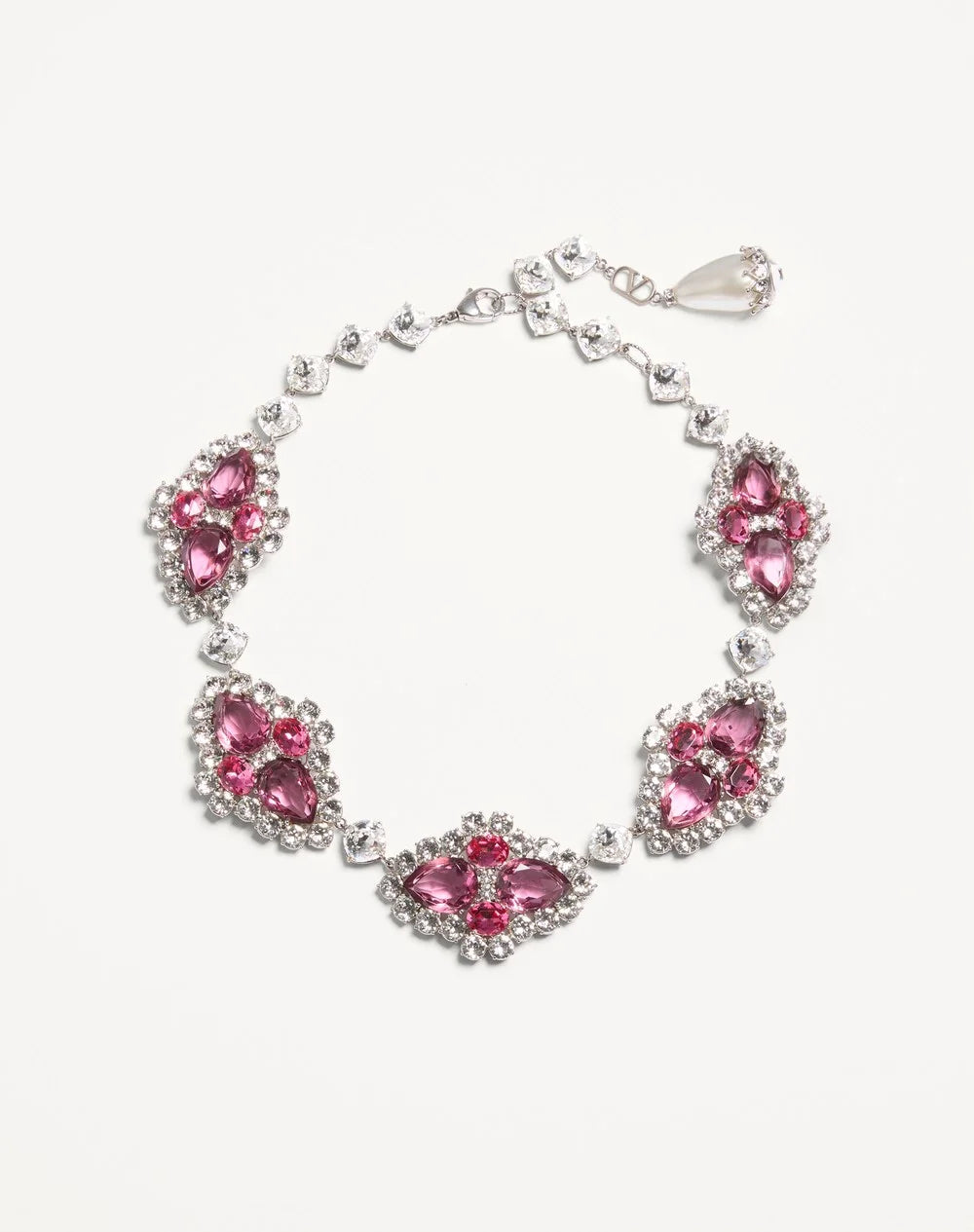 Pas Plus Necklace In Metal, Resin, Enamel And Crystals