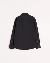 Nylon Shirt Jacket With Patch VLogo