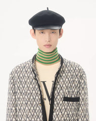 Valentino BouclÃ© Wool Jacket With Toute La V Jacquard Pattern