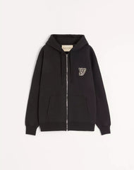 Cotton Hooded Sweatshirt With Vg Patch