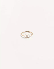 VLOGO SIGNATURE METAL AND SWAROVSKIÂ® CRYSTAL RING