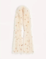 Valentino Feathers Scarf With Turkey And Pheasant Feathers