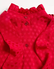 Crepe De Chine Shirt With La Cour De Coeur Print