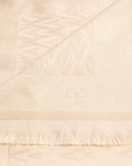 Toute La V Wool And Silk Shawl