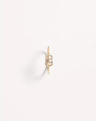 VLOGO SIGNATURE METAL AND SWAROVSKIÂ® CRYSTAL RING