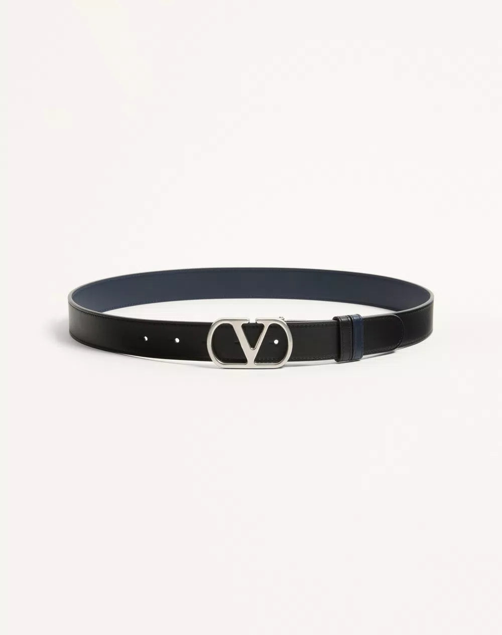 VLogo Signature Reversible Shiny Calfskin Belt - 30Mm / 1.2 In.