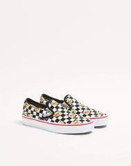 Valentino Garavani And Vans Slip-On Trainer In Fabric With Le Chat De La Maison Print And VLogo Checkerboard Print