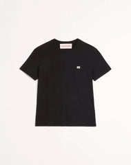 Cotton T-Shirt With VLogo Patch