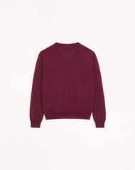 Valentino V-neck sweater in wool with VG embroidery