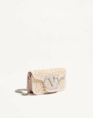 Valentino Garavani LocÃ² Small Shoulder Bag With Pearls, Rhinestones And Jewel Logo