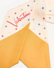 Multicolour Starry Silk Bandeau Scarf