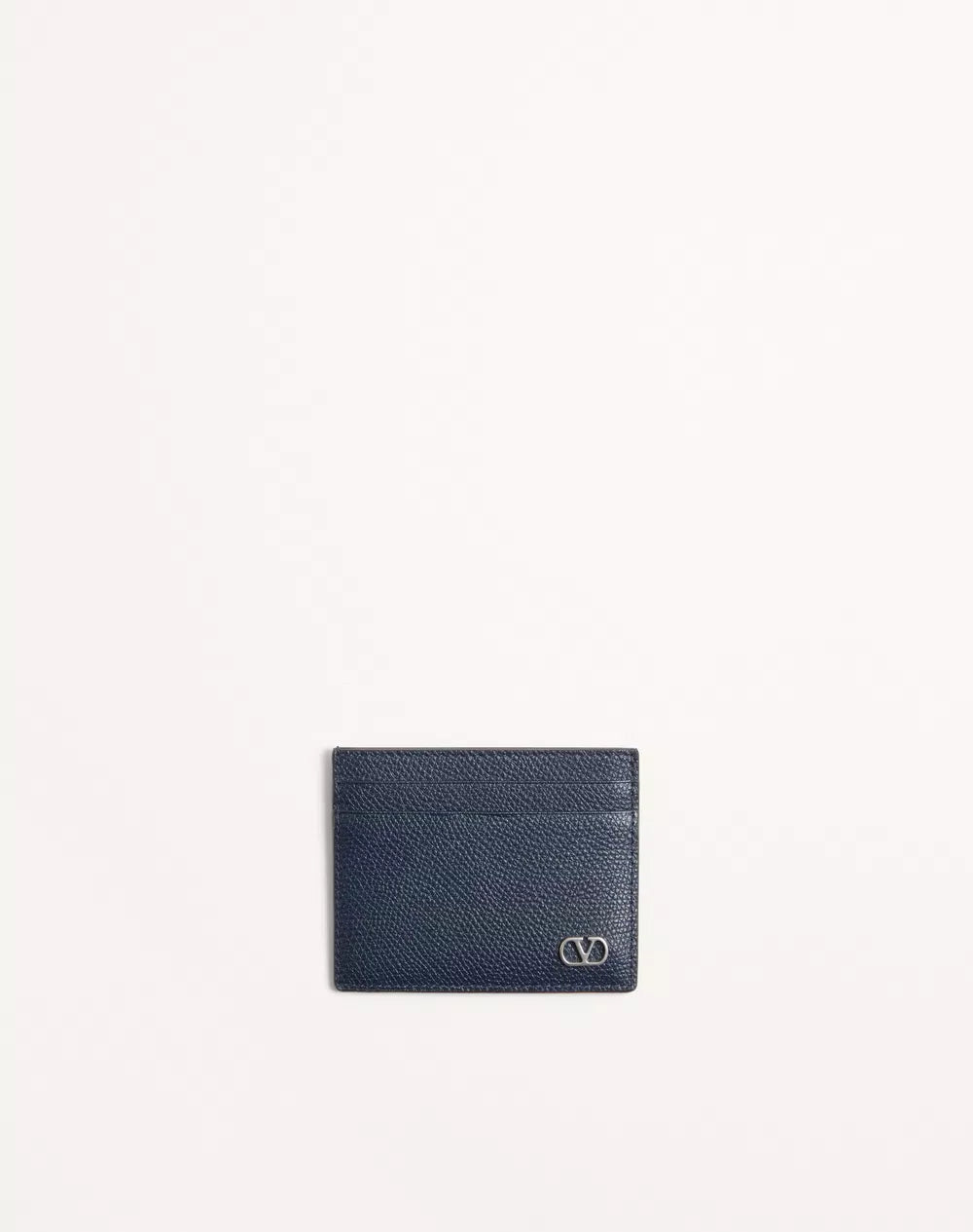 Valentino Garavani VLogo Signature Cardholder In Grainy Calfskin
