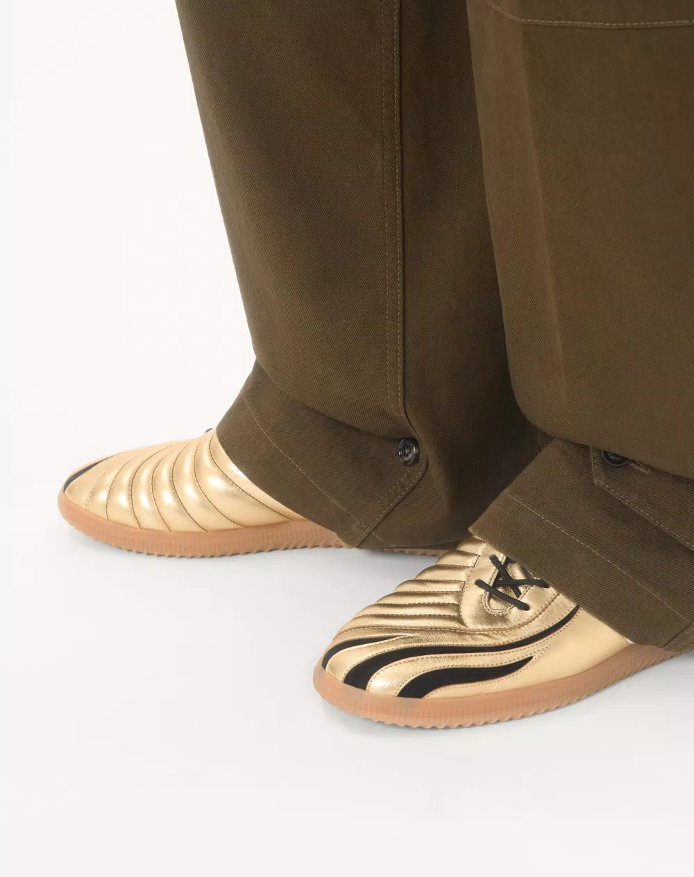 Kicky Laminated Nappa Trainer