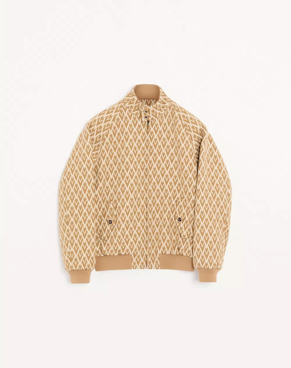 Valentino wool bomber jacket with all-over Toute La V motif