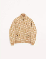 Valentino wool bomber jacket with all-over Toute La V motif