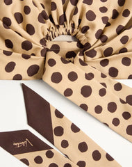 Pois Dalmata Plus De Pois Headband In Cotton And Silk