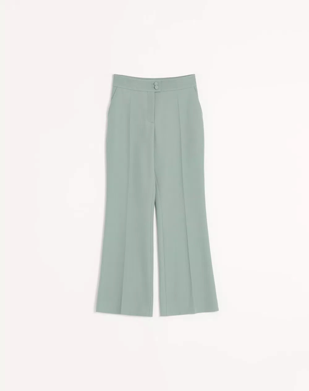 Light Diagonal Wool Trousers