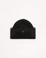 VLogo Signature Cashmere And Lace Beanie