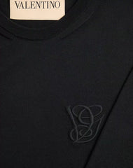 Wool Sweater With Vg Embroidery
