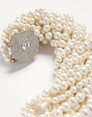 Ovalette Necklace In Metal, Baroque Glass Beads, And SwarovskiÂ® Crystals