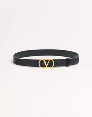 VLogo Signature Belt In Shiny Calfskin 30 Mm
