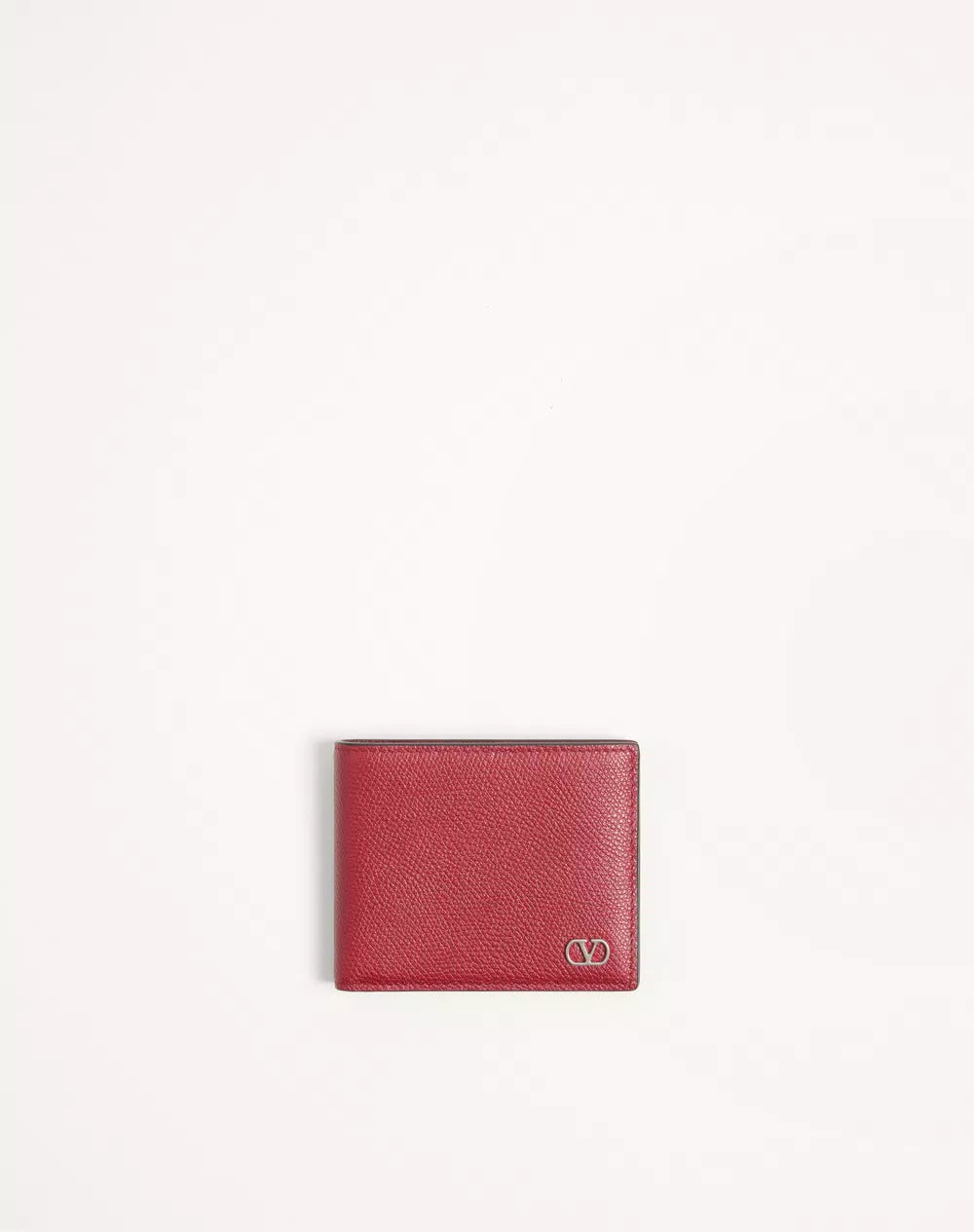 Valentino Garavani VLogo Signature Grainy Calfskin Wallet