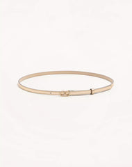 VLogo Signature Belt In Laminated Calfskin With Crystals 10 Mm