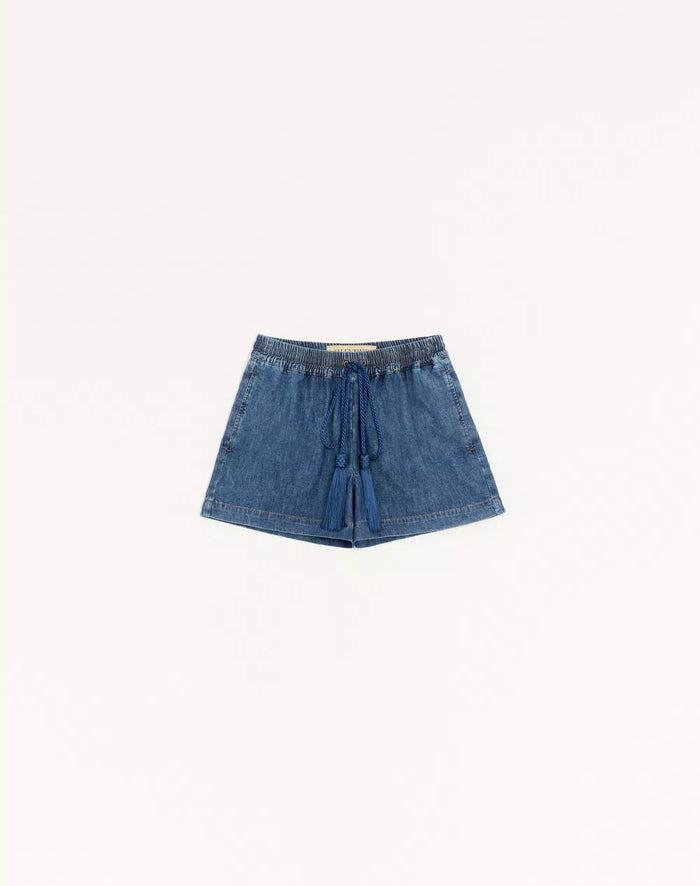 Denim Chambray Shorts