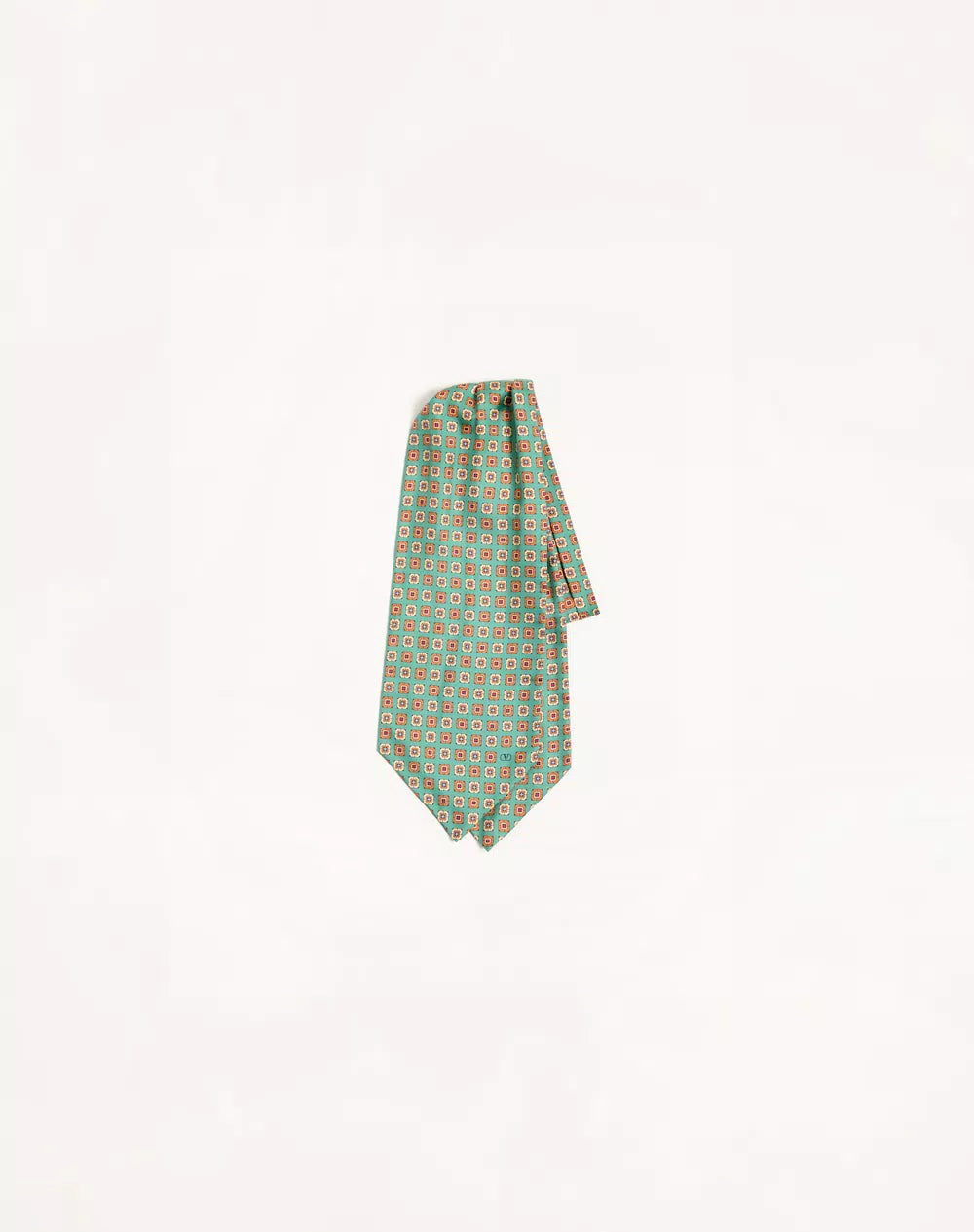 Silk Ascot with Pointy Motif