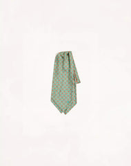 Silk Ascot with Pointy Motif