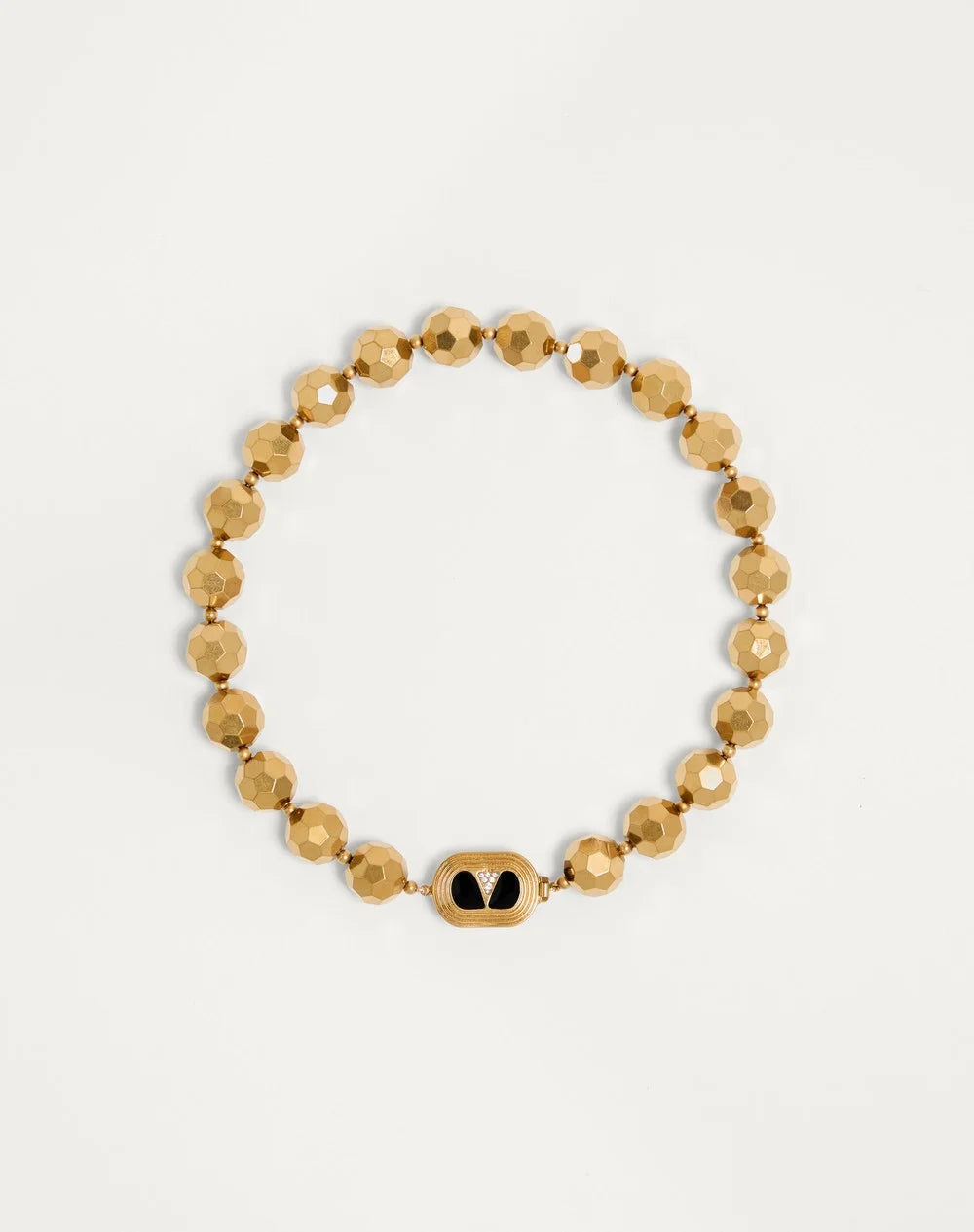 Ovalette Necklace In Resin, Enamel, Metal And SwarovskiÂ® Crystals