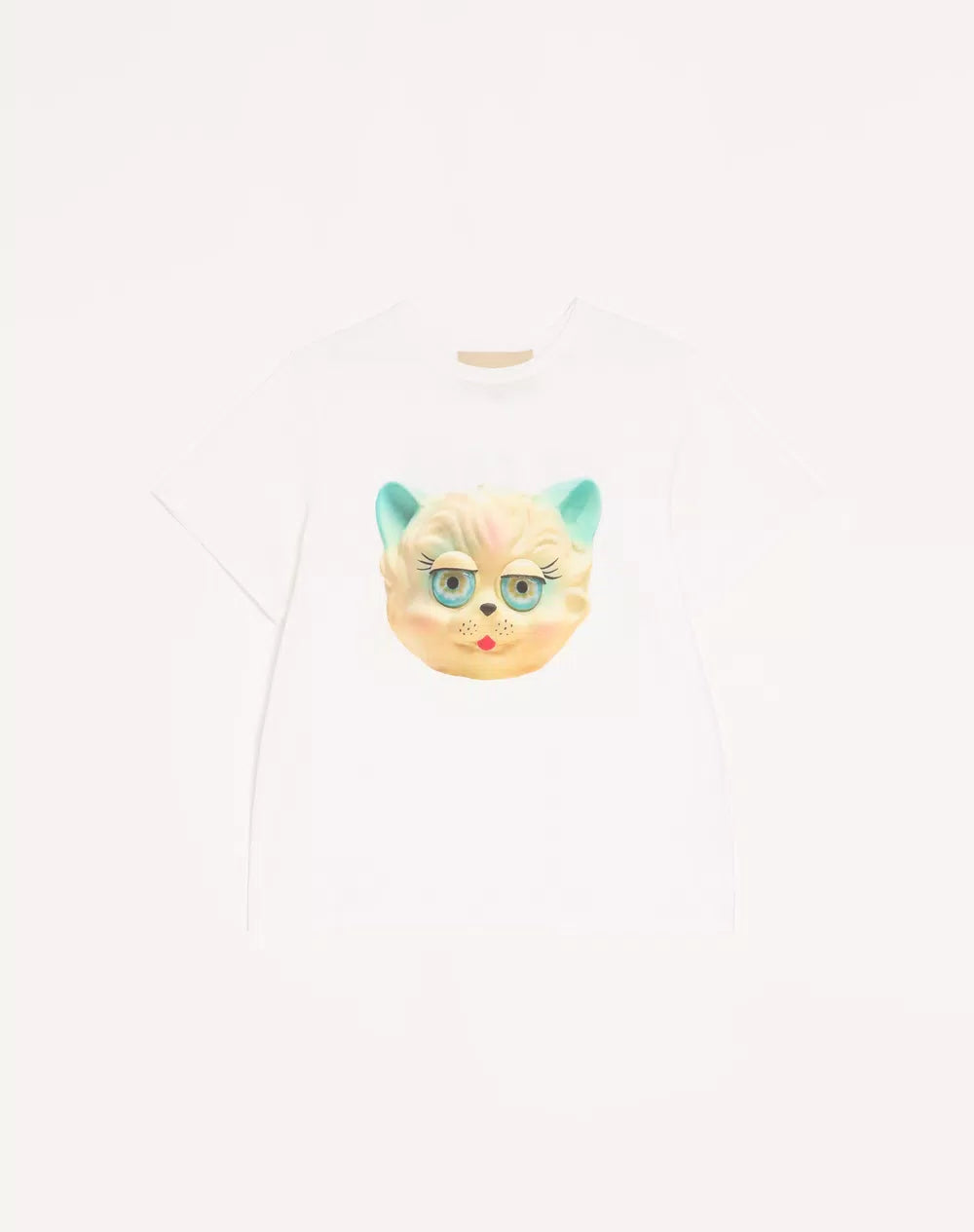 Valentino Cotton T-Shirt with Le Chat De La Maison Print