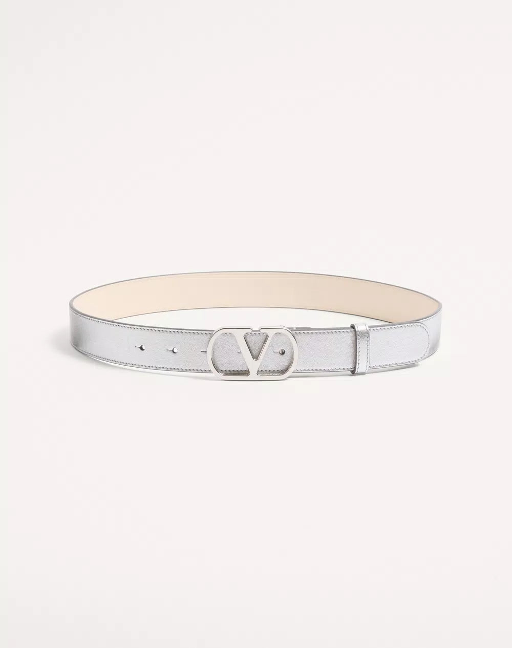 VLogo Signature Belt In Laminated Calfskin 30 Mm