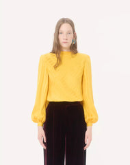 VLogo Striped Jacquard Top