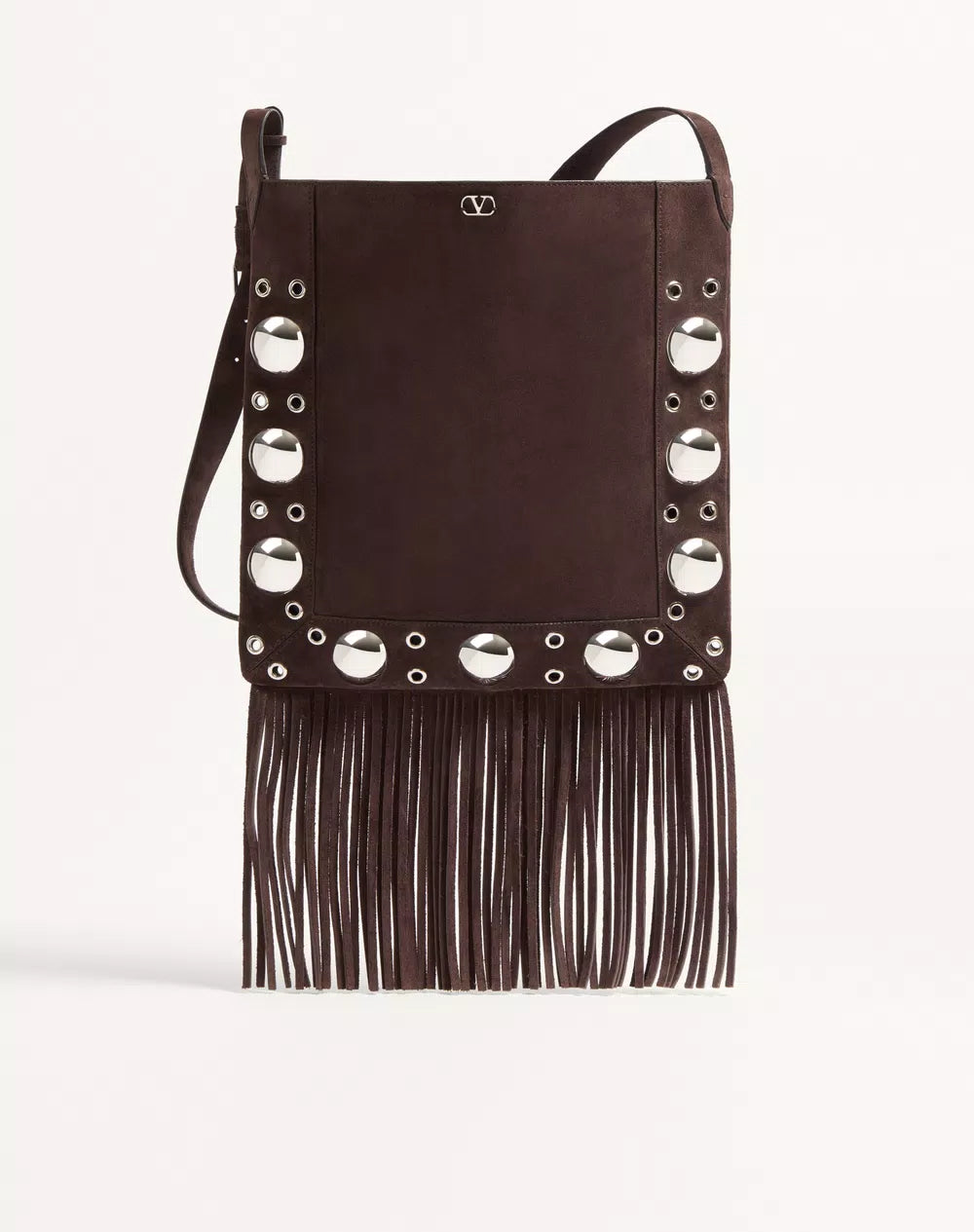 Valentino Garavani NellcÃ´te Suede Shoulder Bag With Fringes