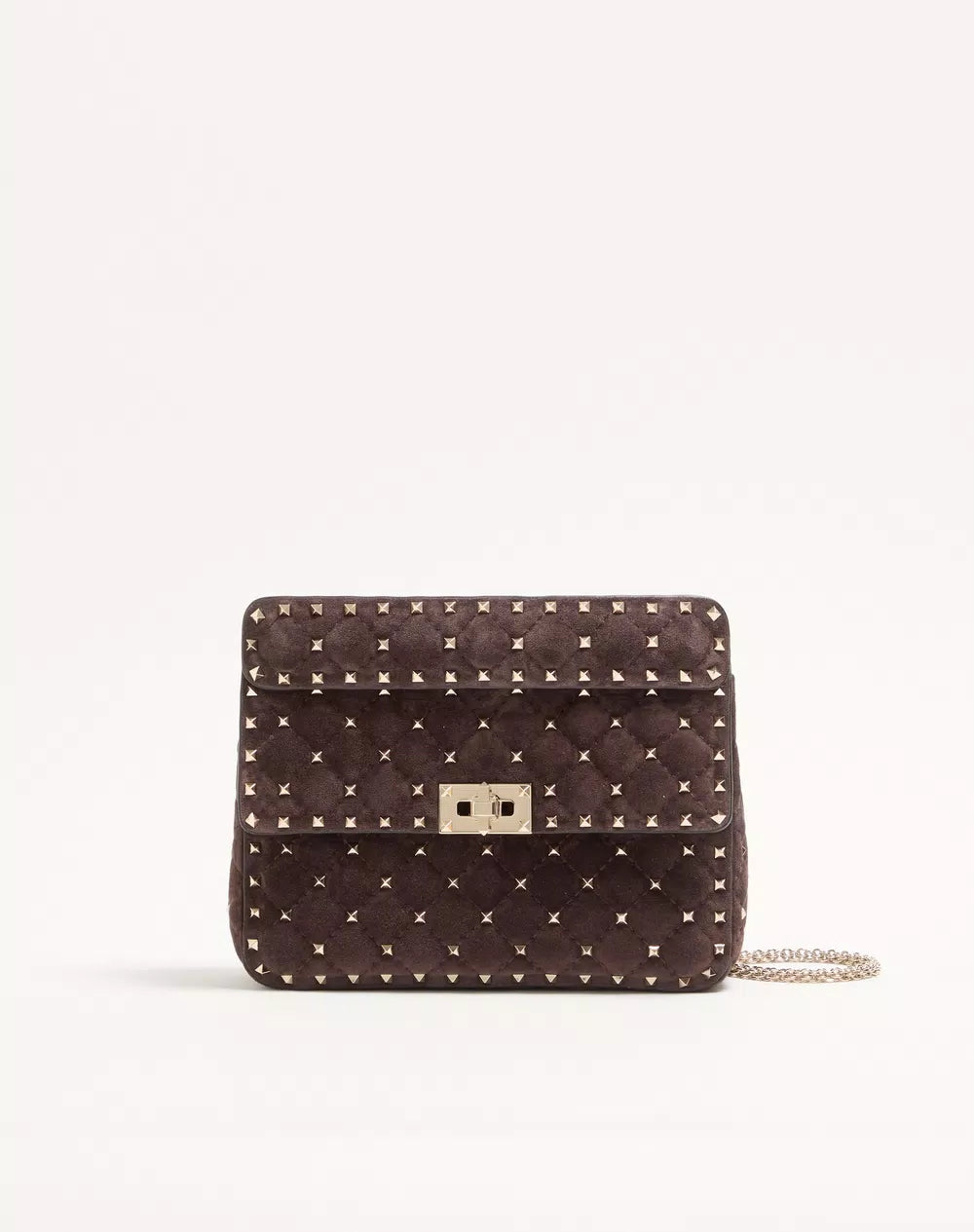 Valentino Garavani Rockstud Spike Medium Suede Bag