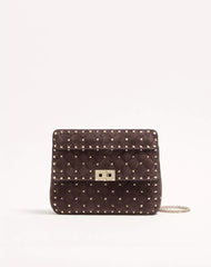 Valentino Garavani Rockstud Spike Medium Suede Bag