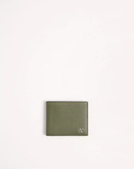 Valentino Garavani VLogo Signature Grainy Calfskin Wallet