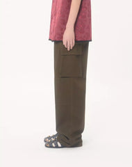 Valentino Cargo Trousers In Cotton Gabardine