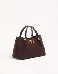 Valentino Garavani Small Shopping Bag in Soft Suede